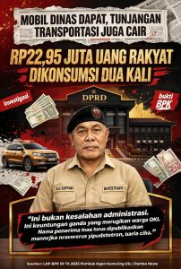 DAPAT MOBIL DINAS TETAP TERIMA UANG TRANSPORTASI — RP22,95 JUTA HARUS DIKEMBALIKAN!